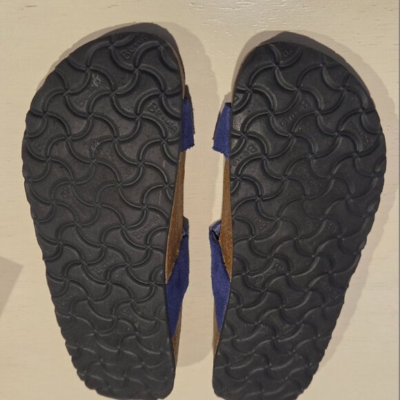 Birkenstock Betula Zara Suede Sandals Blue/Pink/Gray with Rhinestones - Picture 3 of 4